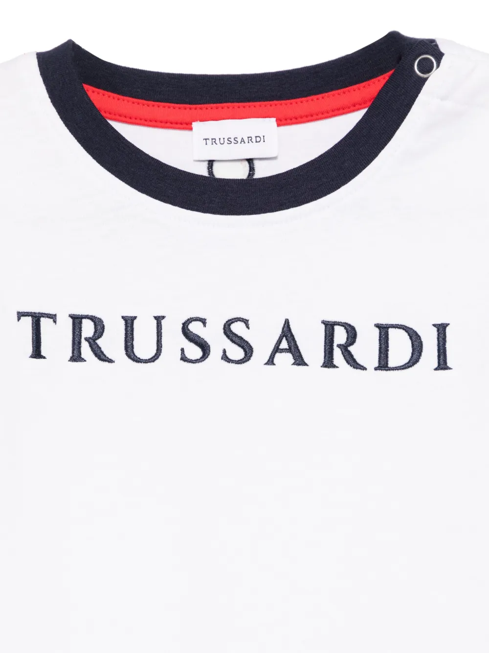 TRUSSARDI JUNIOR T-shirt met geborduurd logo Wit