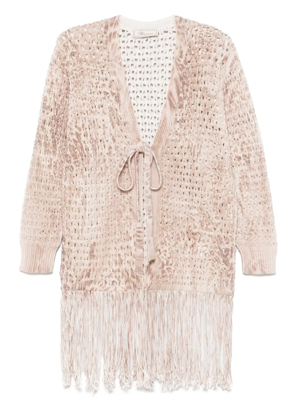 Blumarine open-knit cardigan | Neutrals | Image 1