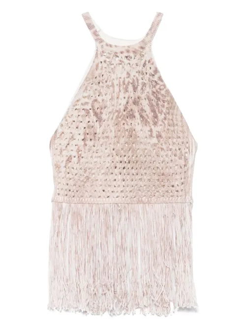 Haut en maille ajourée - Blumarine - Modalova