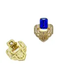Jennifer Gibson Jewellery 2000s rhinestone earrings - Gold