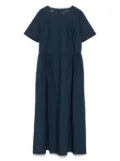 Add poplin midi dress - Blue