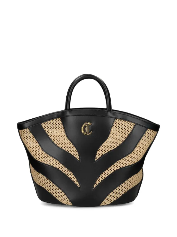 Just Cavalli logo-plaque Tote Bag Black FARFETCH JO