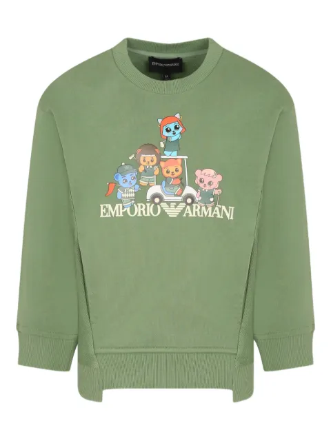 Emporio Armani Kids Moletom com estampa de logo