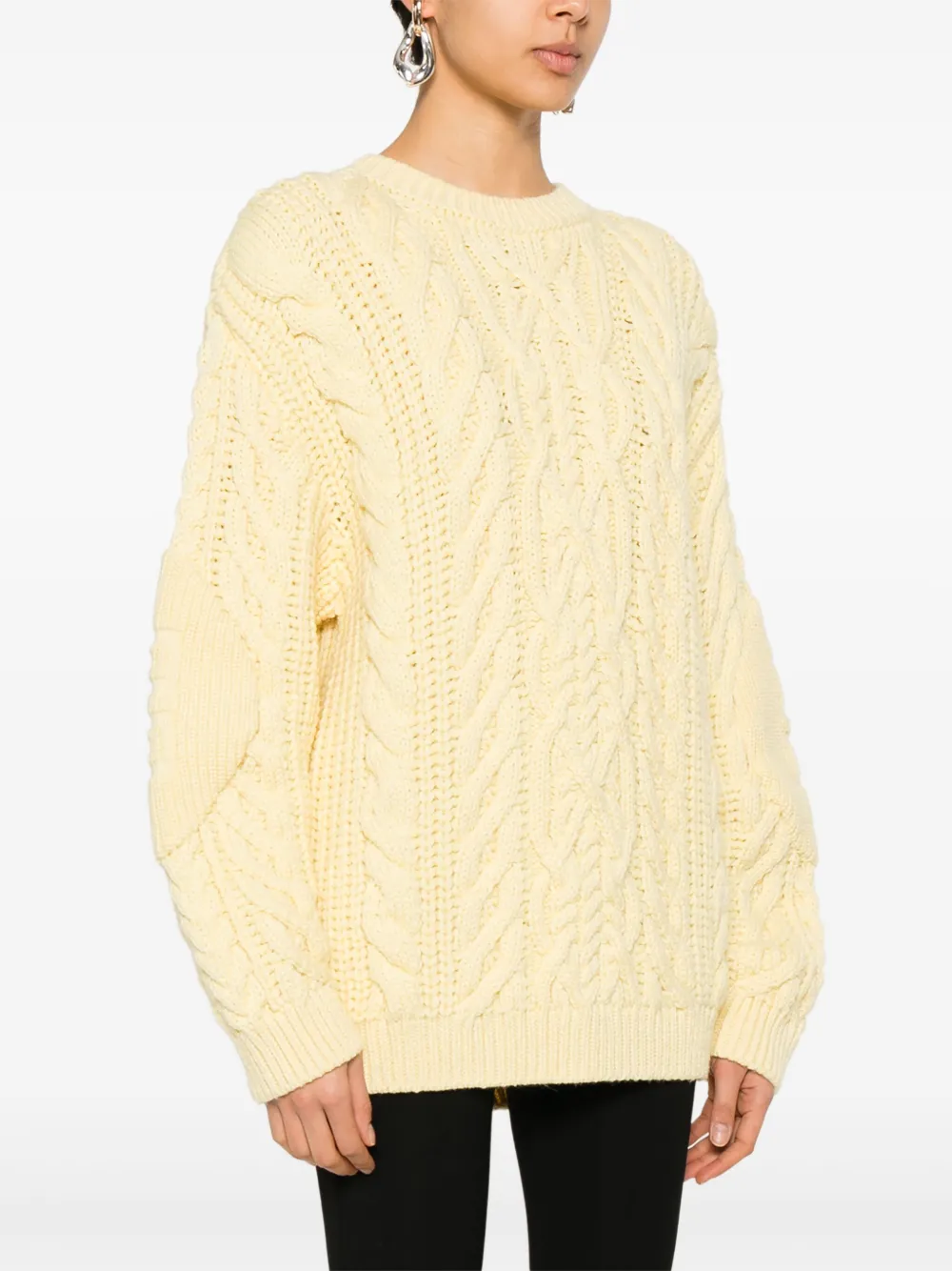 Givenchy cable-knit sweater Geel