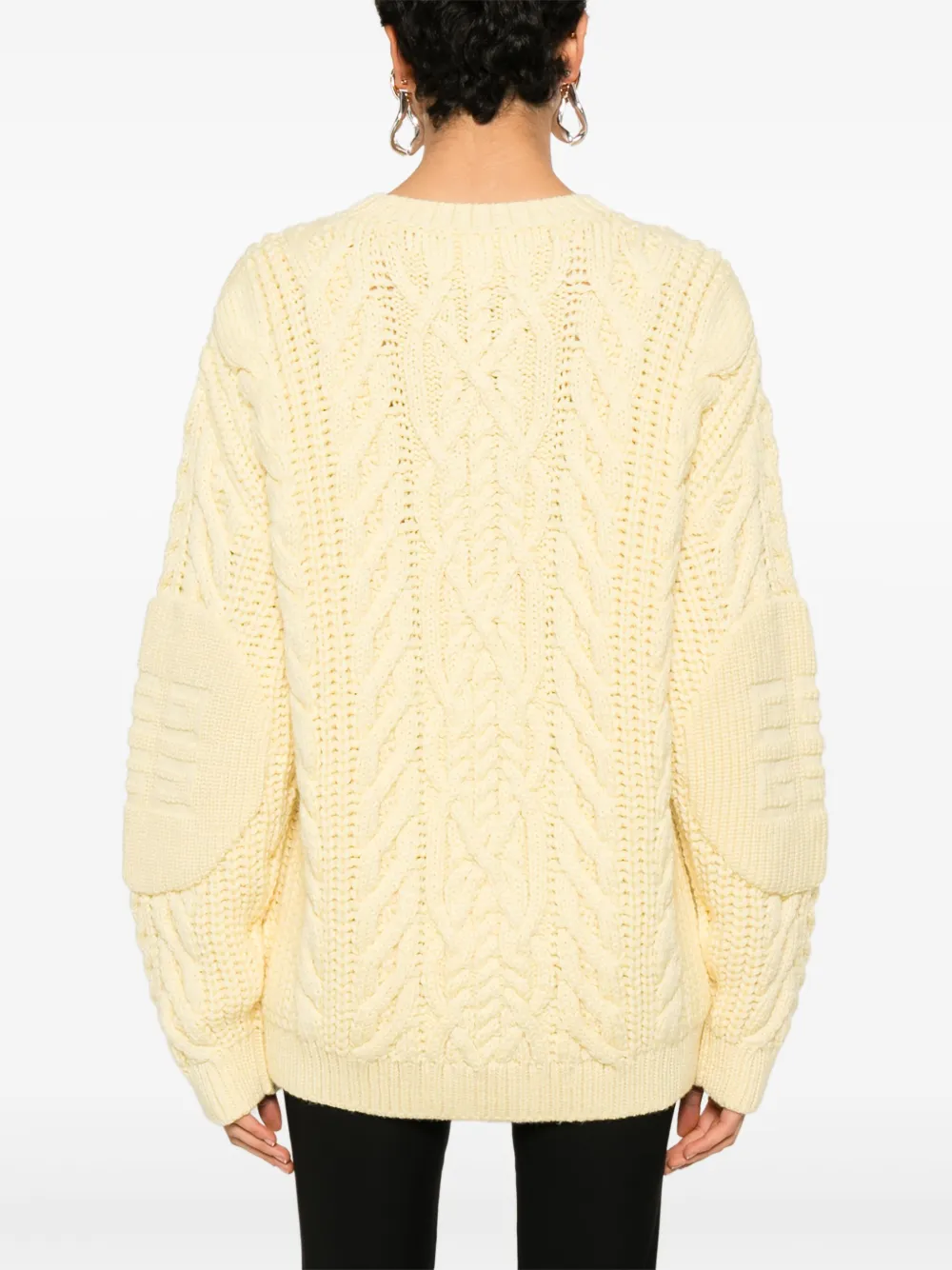 Givenchy cable-knit sweater Geel