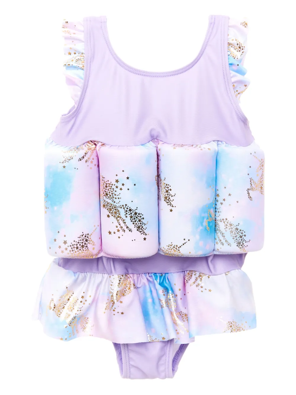 SOLISWIM KIDS unicorn-print float swimsuit | Purple | Image 1