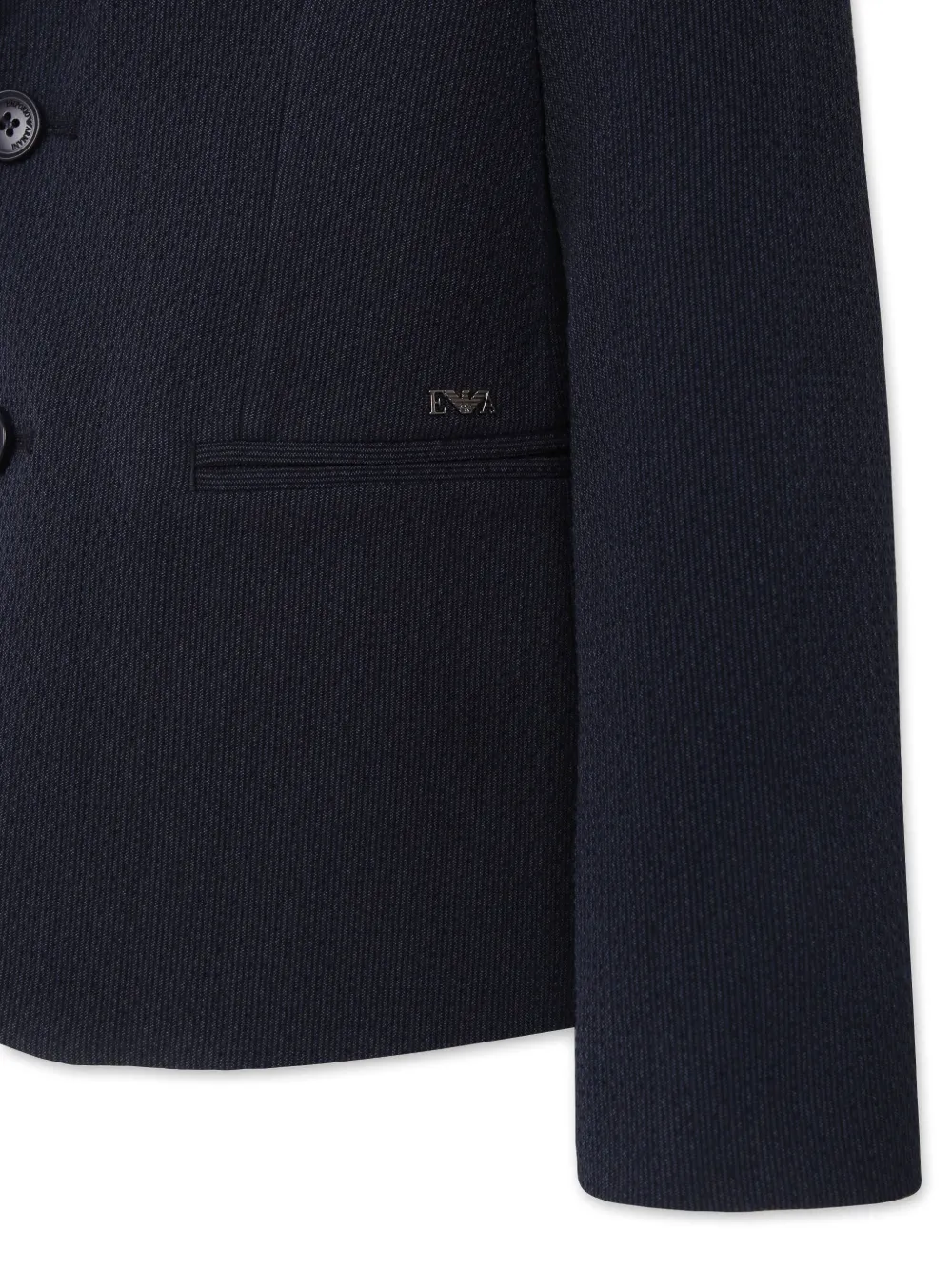 Emporio Armani Kids Blazer met enkele rij knopen Blauw