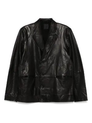 Ernest W. Baker Ernest W レザージャケット | ブラック | FARFETCH JP