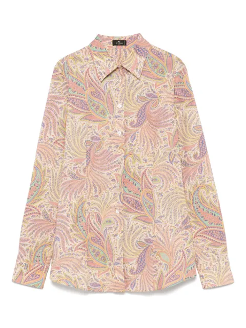 ETRO camisa con estampado de cachemira