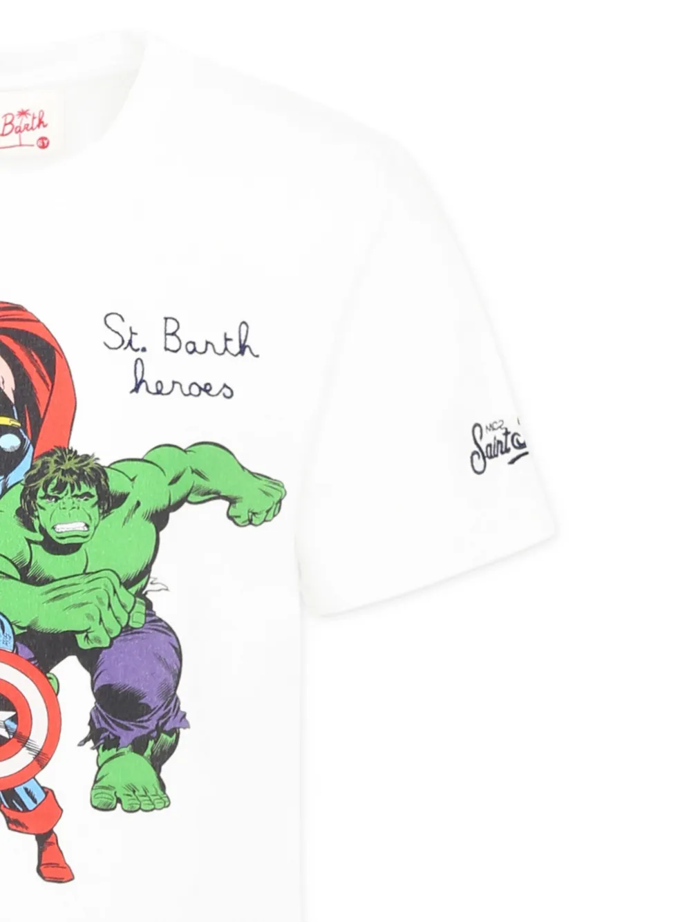 MC2 Saint Barth Kids Heroes T-shirt Wit