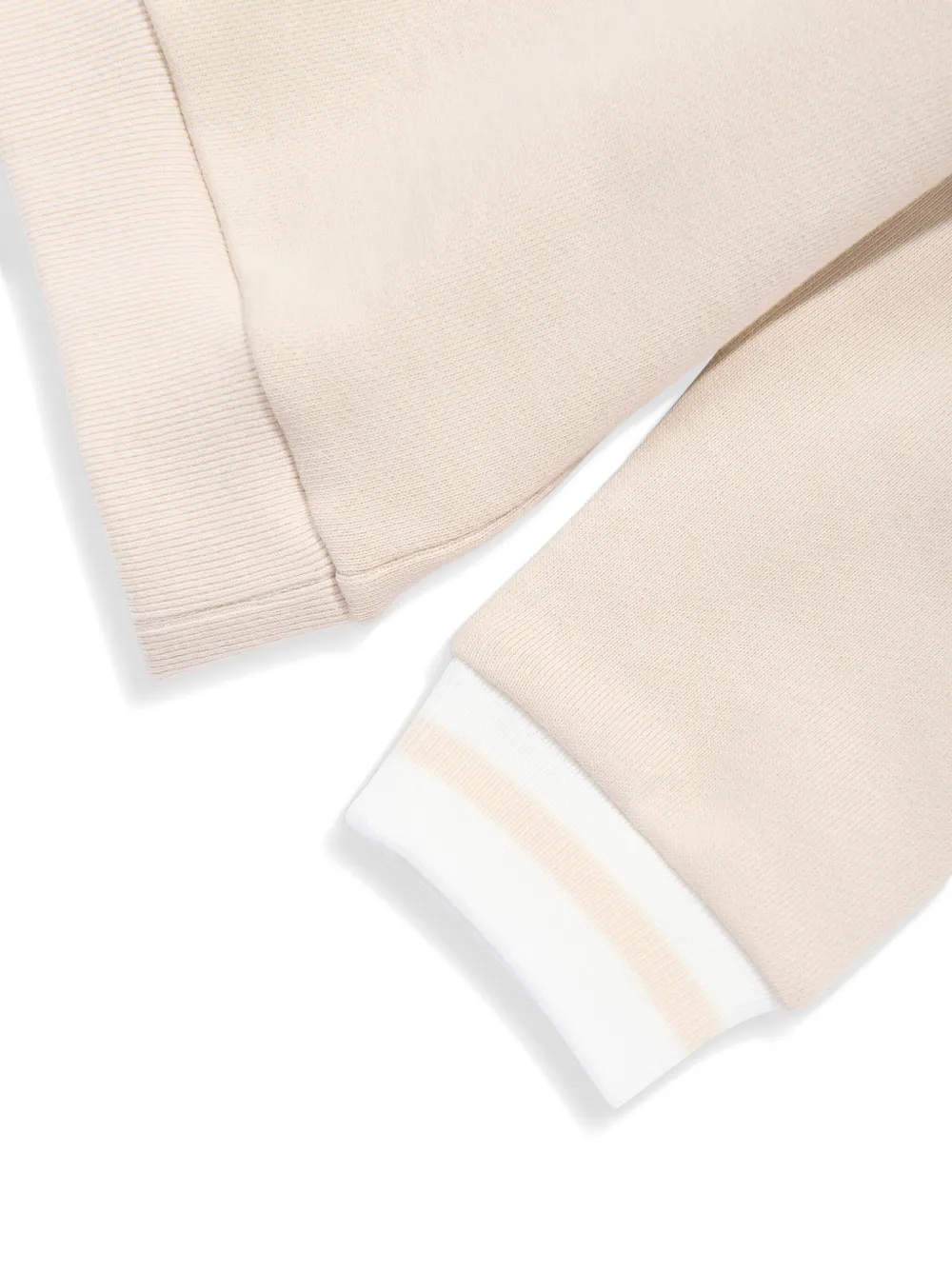 Fendi Kids Sweater met geborduurd logo Beige