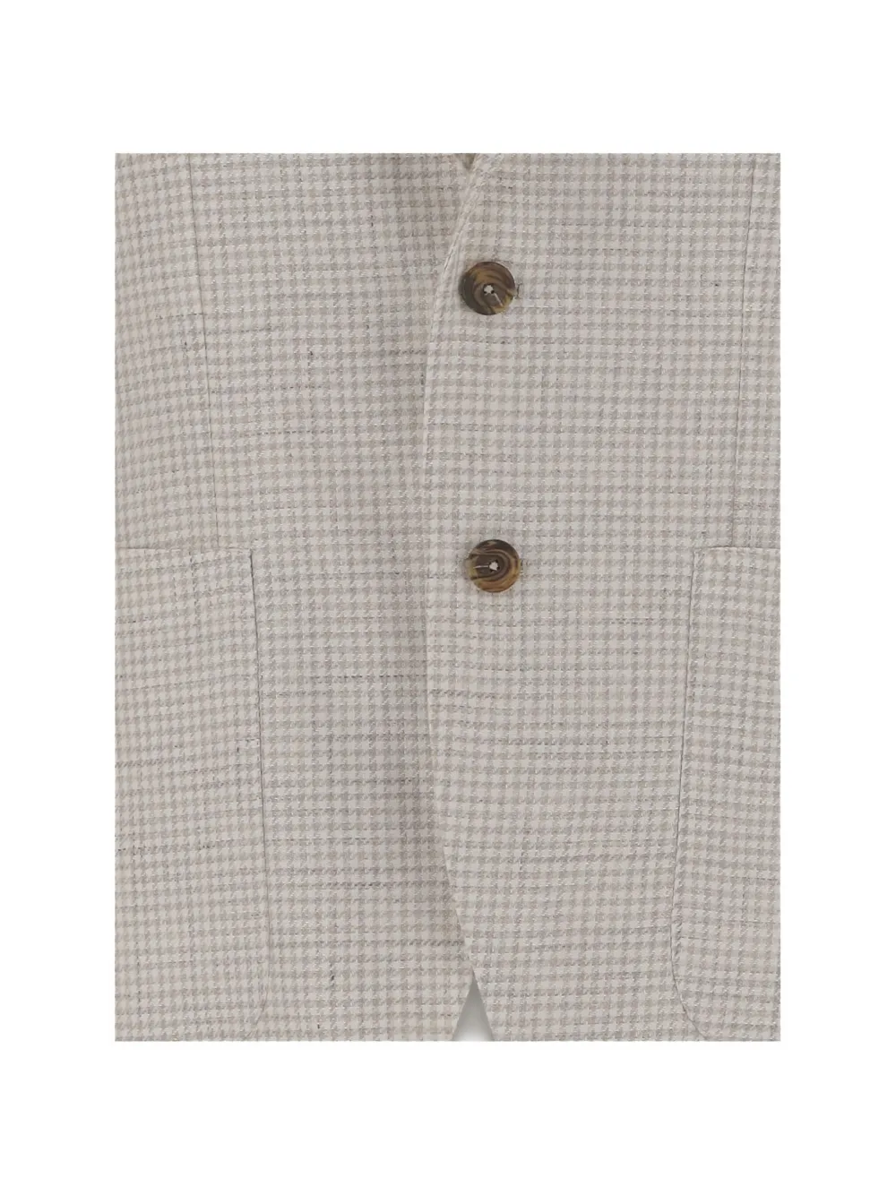 Tagliatore Blazer met pied-de-poule print Beige