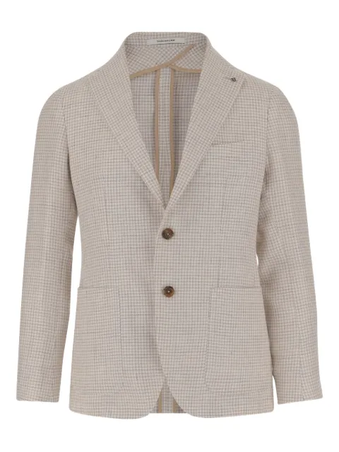 Tagliatore houndstooth-pattern single-breasted blazer  