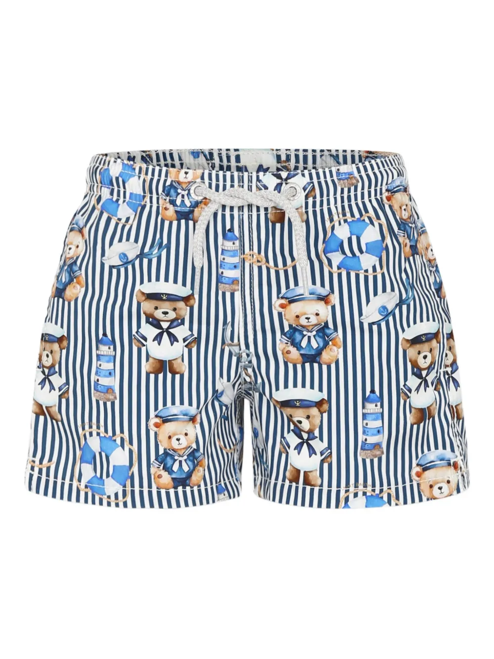 MC2 Saint Barth Kids テディベア スイムショーツ - ブルー MC2 Saint Barth Kids テディベア スイムショーツ - ブルー