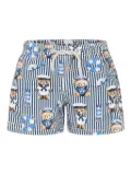 MC2 Saint Barth Kids teddy-print swim shorts - Blue
