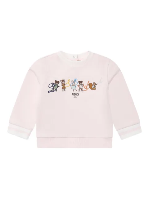 Fendi Kids jersey sweatshirt 