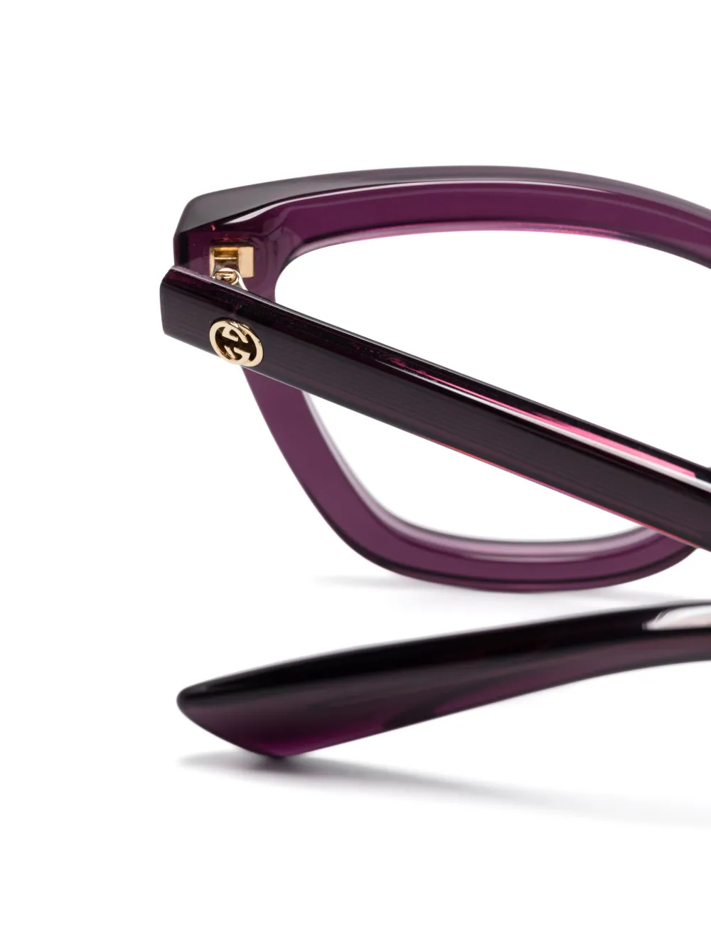 Gucci Eyewear Bril met cat-eye montuur Paars