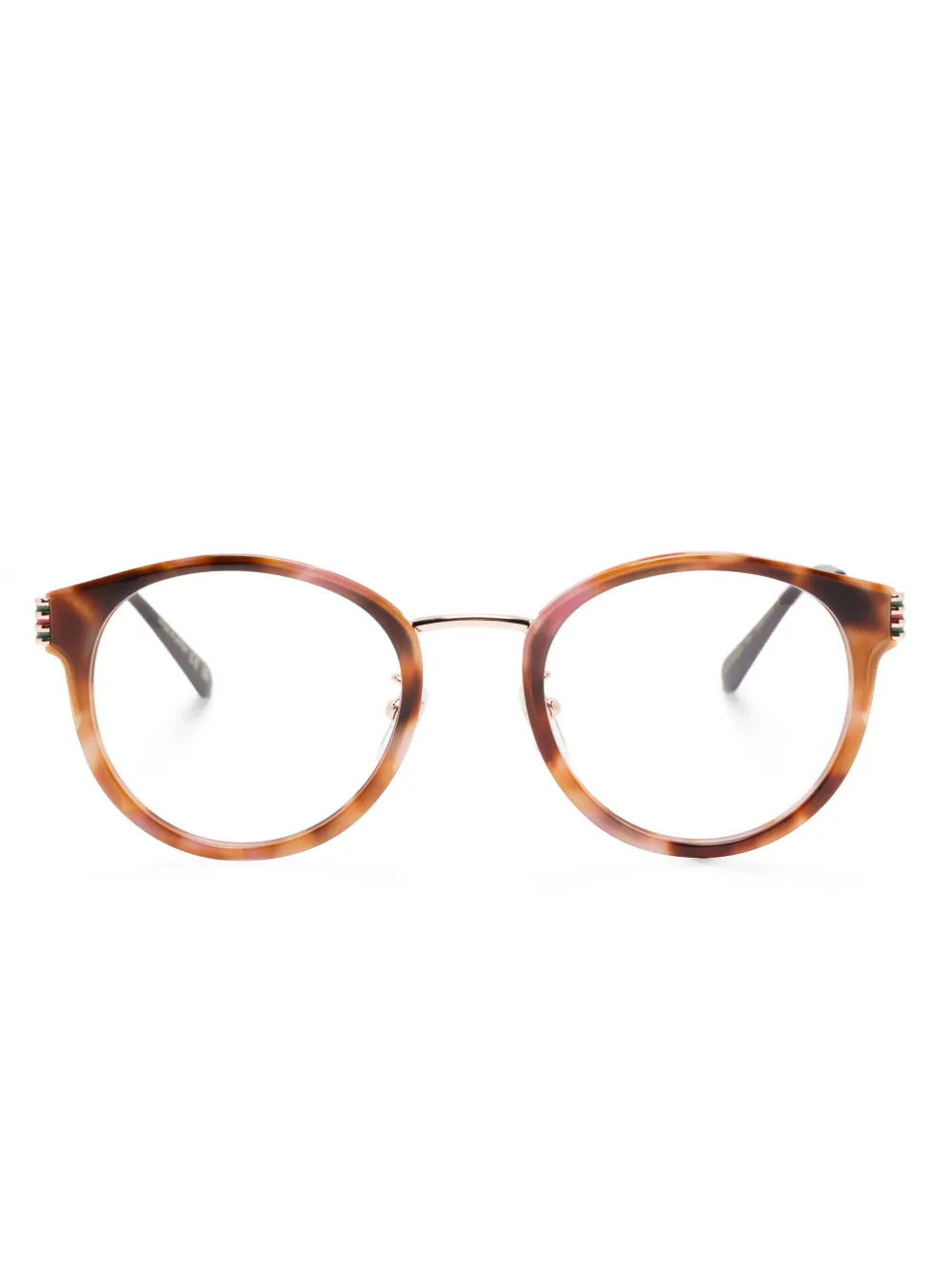 Gucci Eyewear round-frame glasses | Brown | Image 1