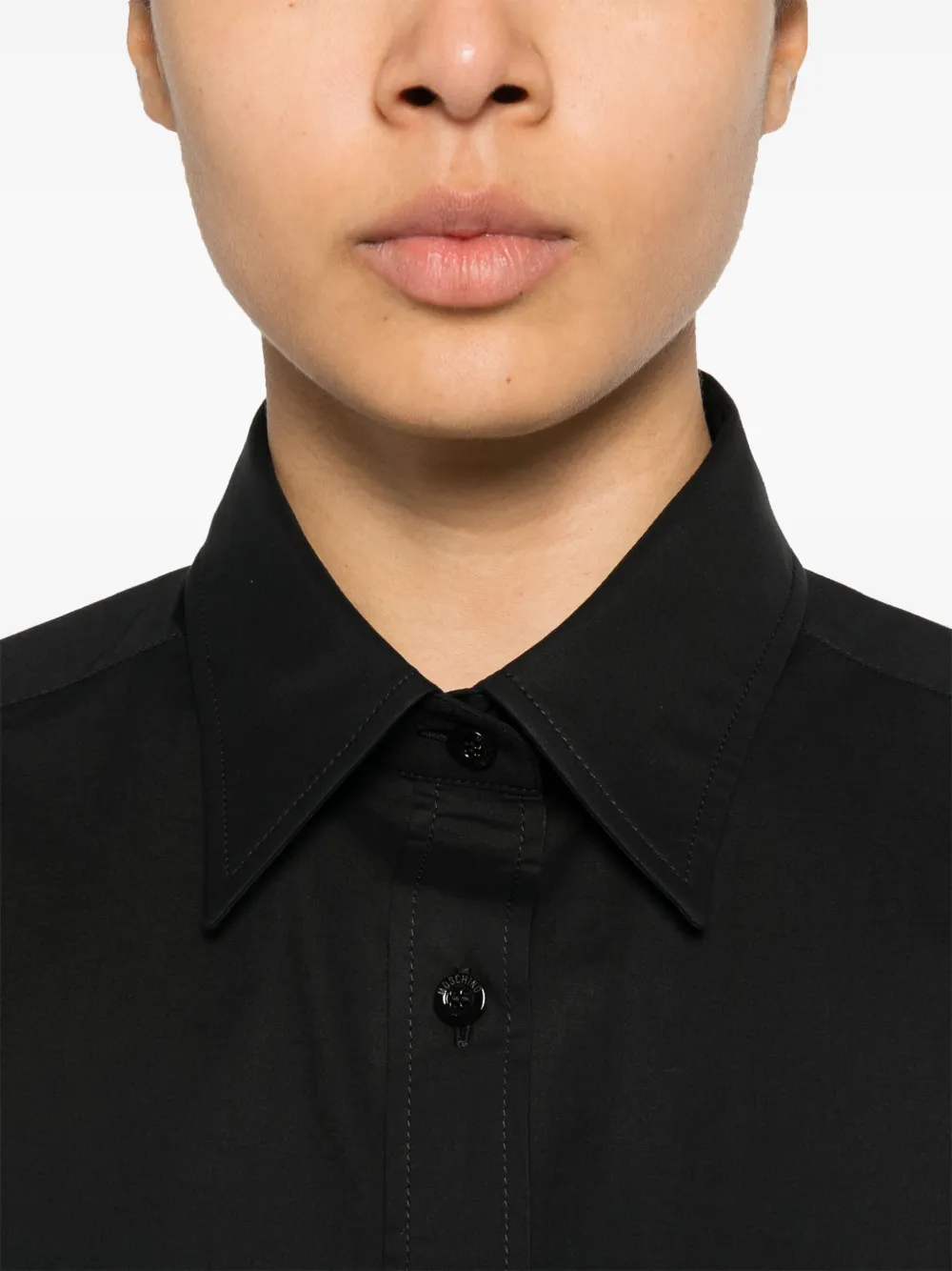 Moschino Popeline blouse Zwart