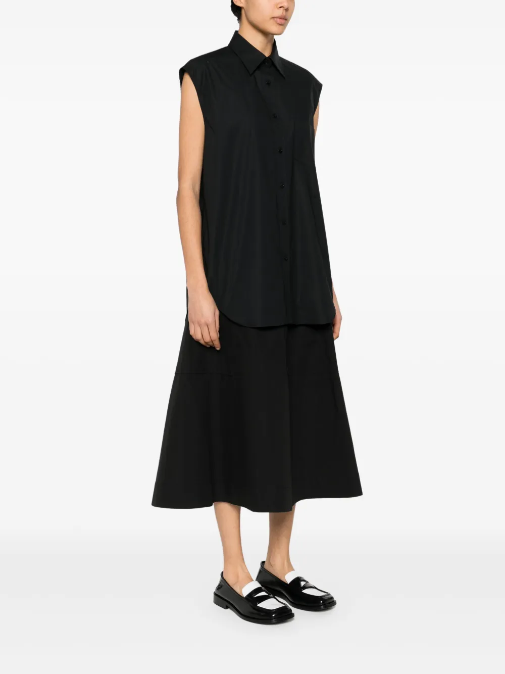 Moschino Popeline blouse Zwart