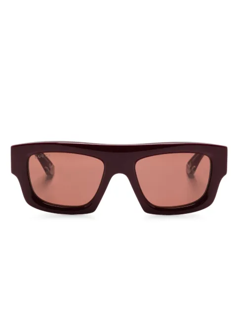 Gucci lentes con armazón rectangular