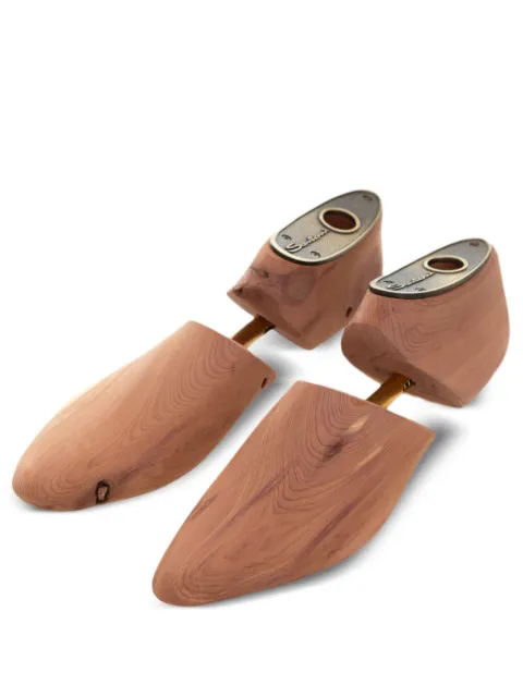 Santoni grooved-texture shoe trees