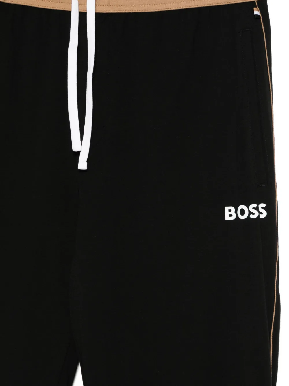 BOSS Trainingsbroek met logoprint Zwart