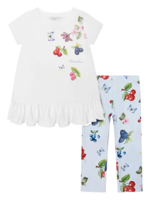 Monnalisa Leggings mit Blumen-Print