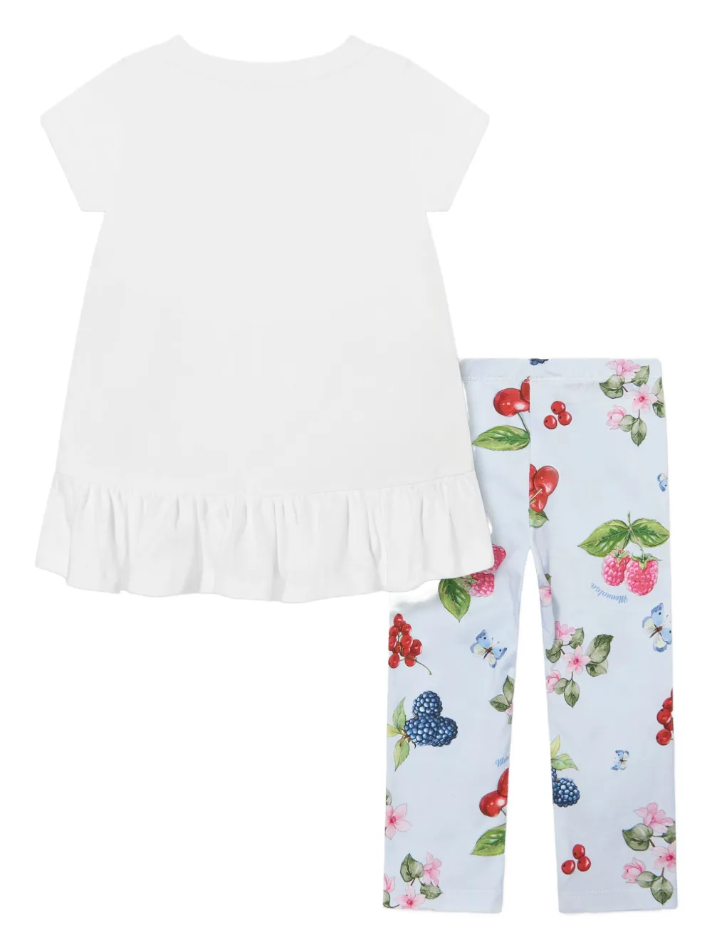Monnalisa berry-print T-shirt and leggings | Girls Leggings | Image 2