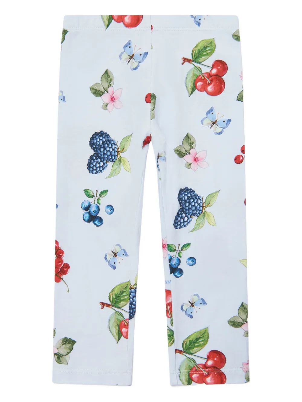Monnalisa Legging met bloemenprint Blauw