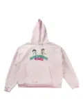 Paly graphic-print hoodie - Pink