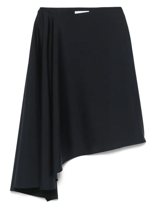 alexander mcqueen ロングアシンメトリースカート Alexander McQueen アシンメトリー スカート | ブルー | FARFETCH JP