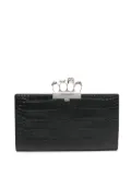 Alexander McQueen Pre-Owned 2020 crocodile skull ring bag - Black