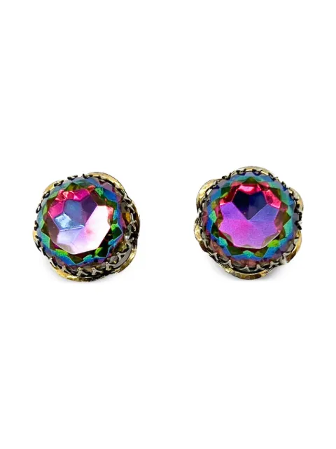 Schiaparelli Vintage 1950s Schiaparelli faceted-stone clip-on earrings