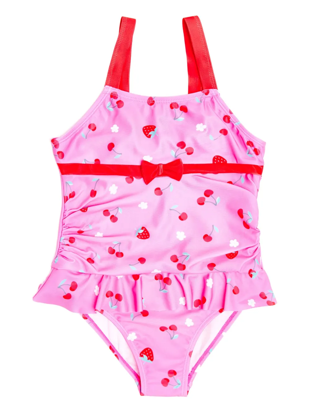 SOLISWIM KIDS プリント ワンピース水着 - ピンク SOLISWIM KIDS プリント ワンピース水着 - ピンク
