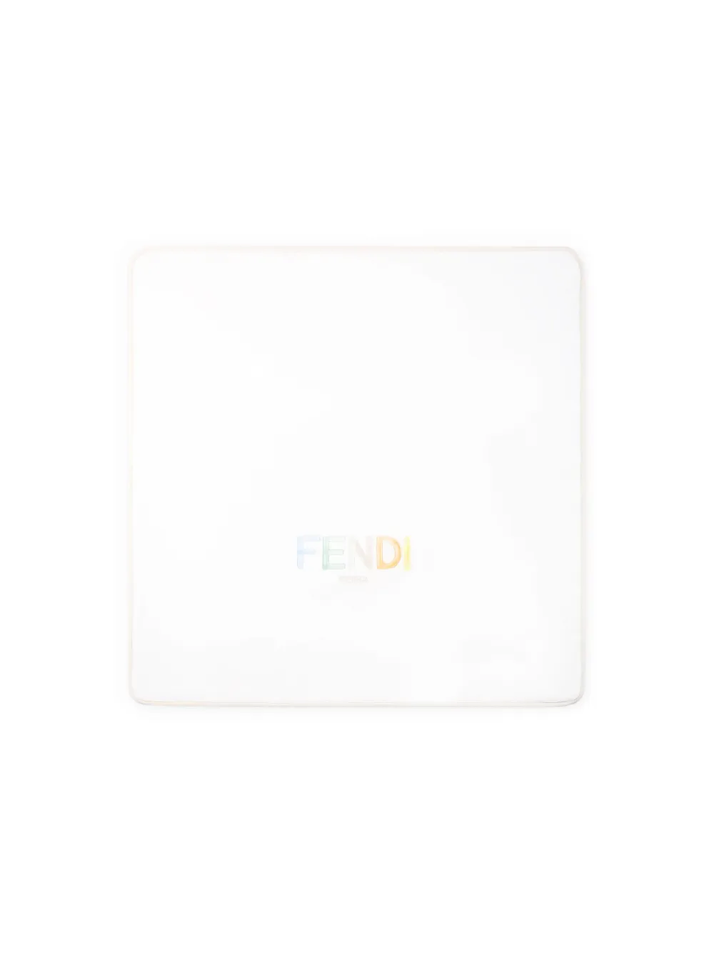 Fendi Kids logo-print blanket - Toni neutri
