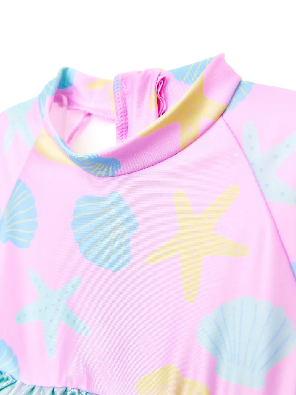 SOLISWIM KIDS Drijfpak met schelpenprint Roze