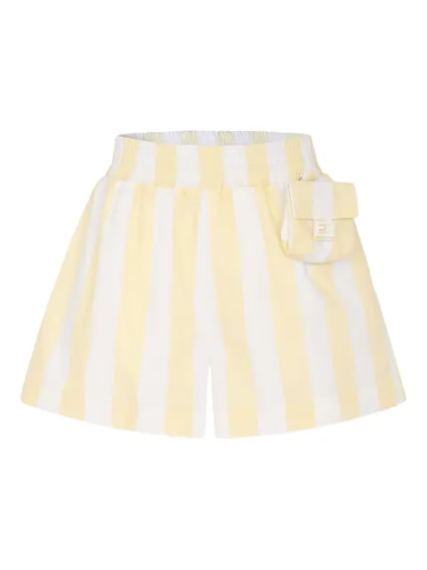 Fendi Kids shorts con pretina elástica