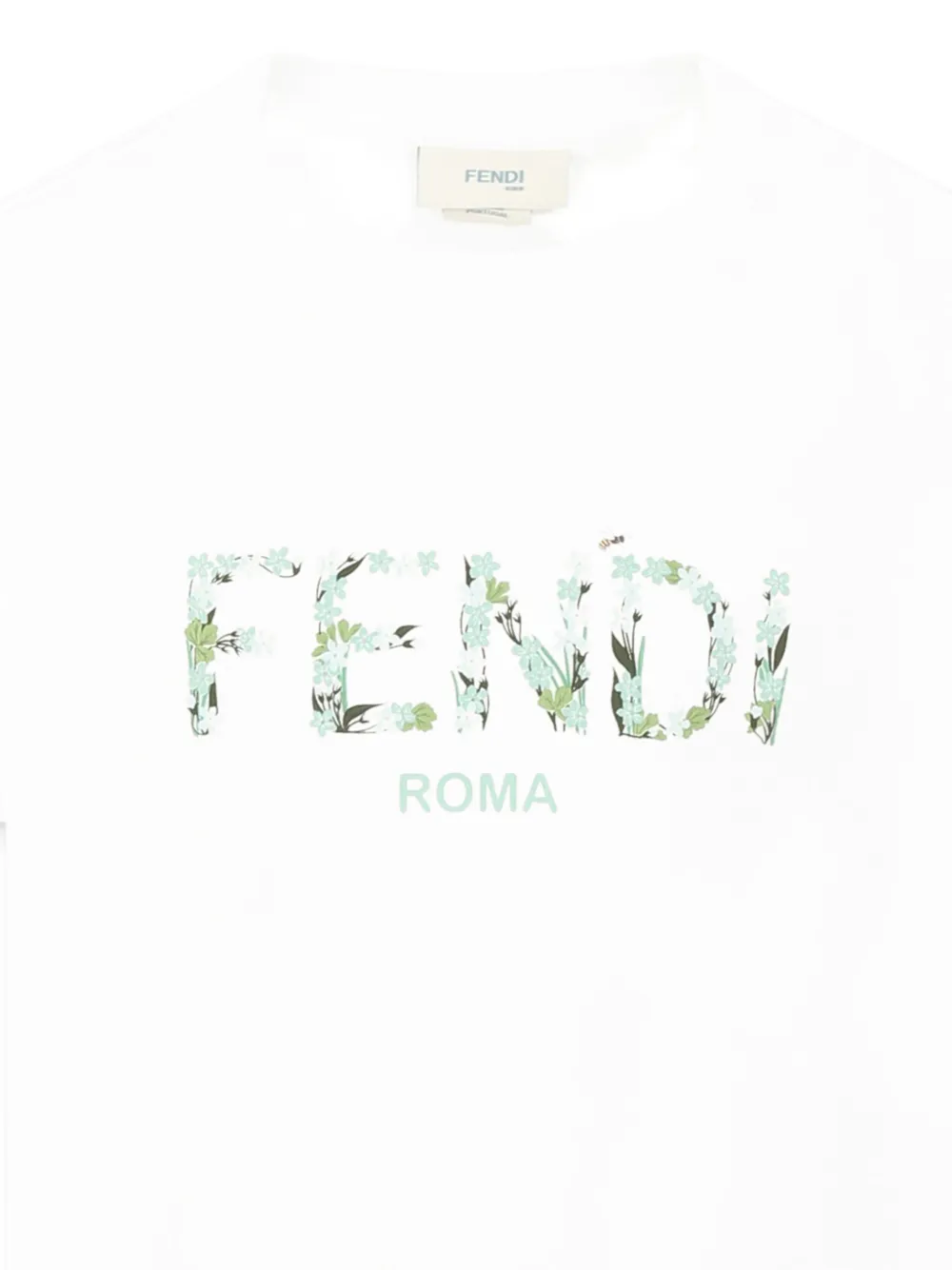 Fendi Kids T-shirt met logoprint Wit
