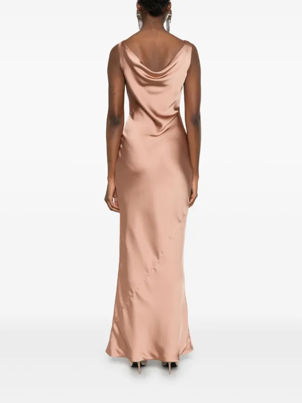 brown dress women fall Norma Kamali Strapless Grace Mini Dress