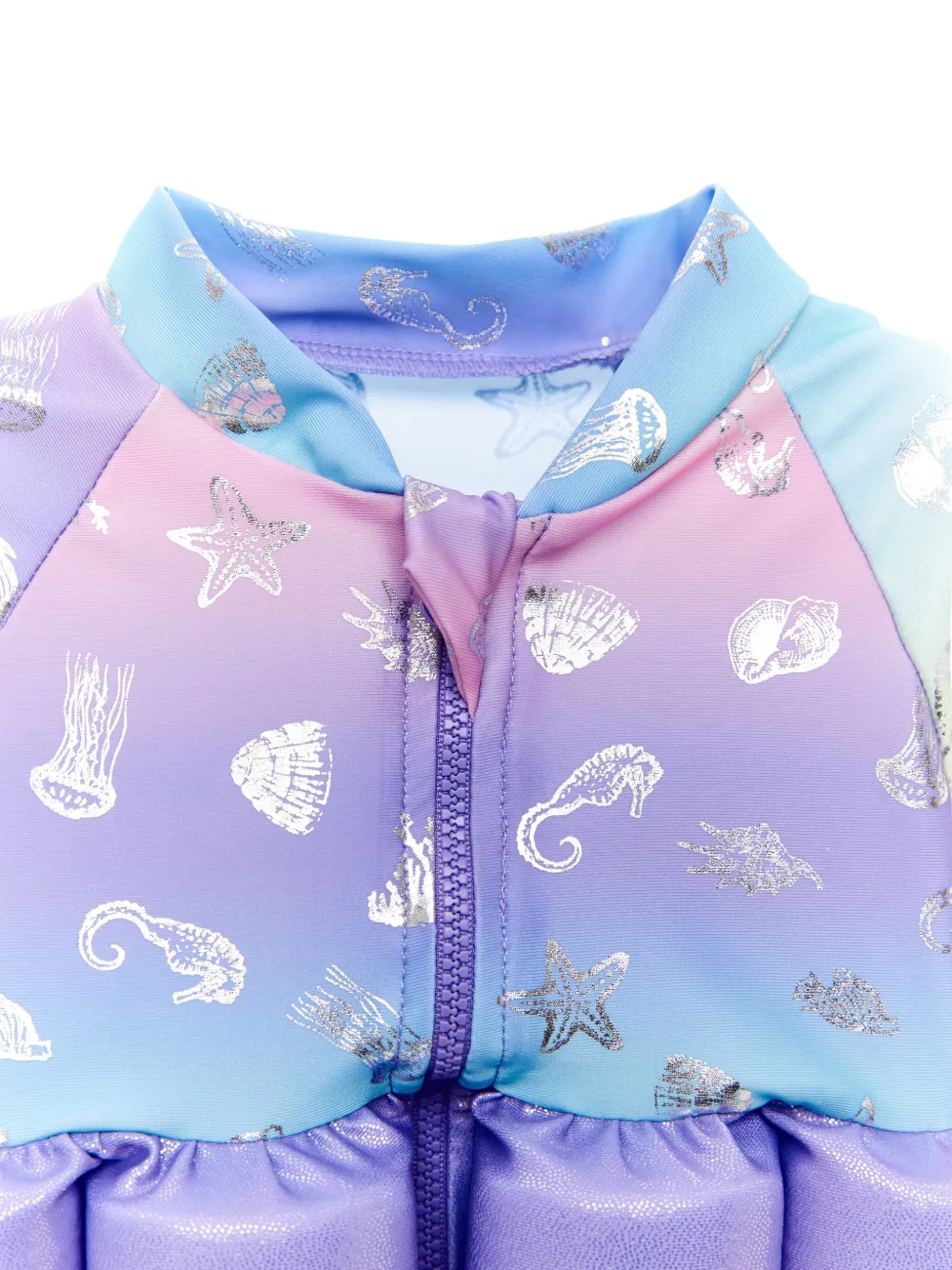 SOLISWIM KIDS Drijfpak met zee-print Paars