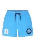 MC2 Saint Barth Kids logo-patch swim shorts - Blue