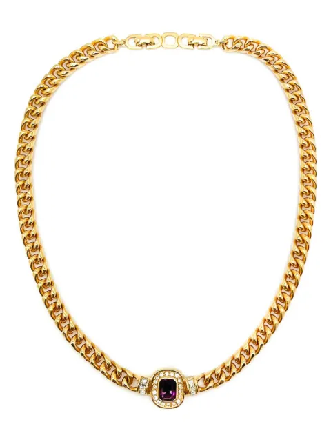Christian Dior Pre-Owned 1980s curb-chain necklace