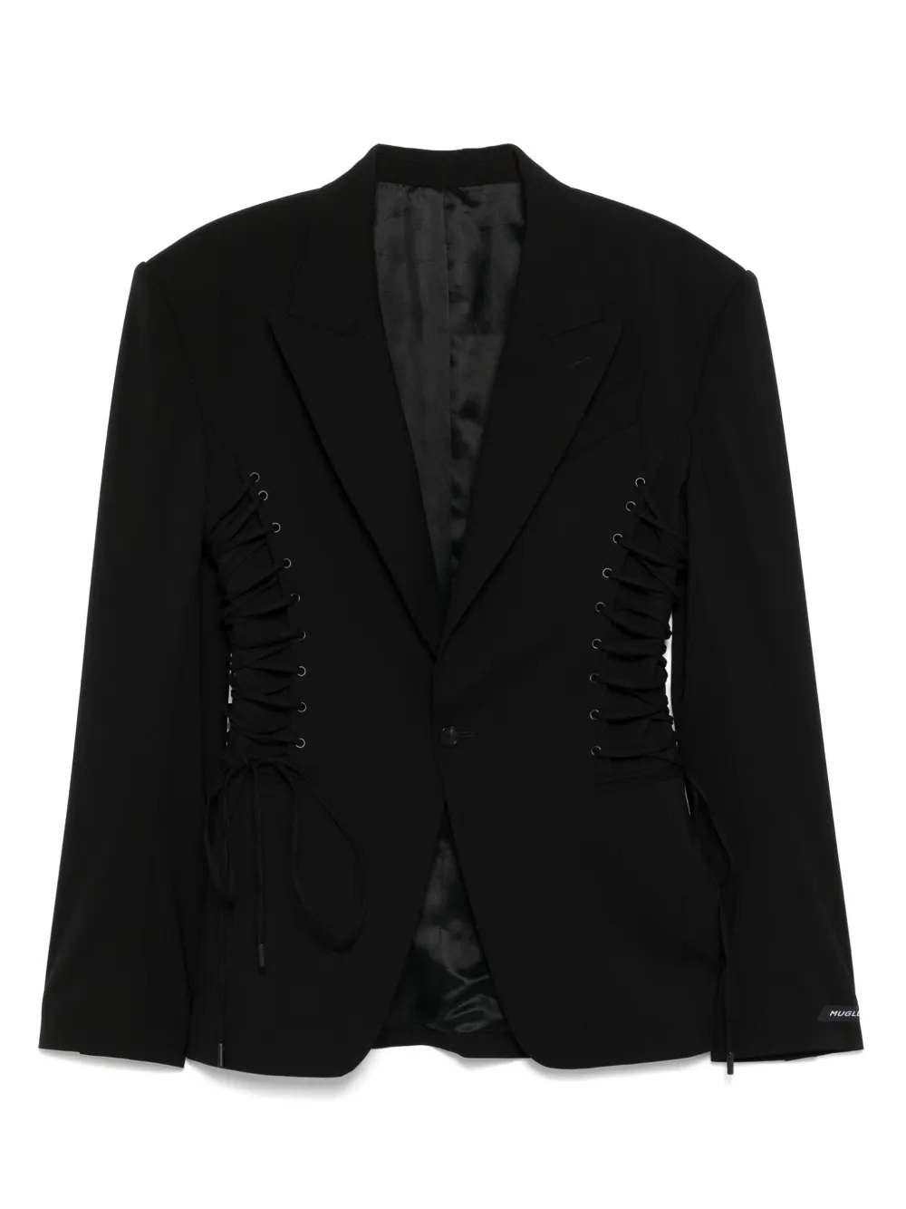 Mugler laced-up blazer | Black | Image 1