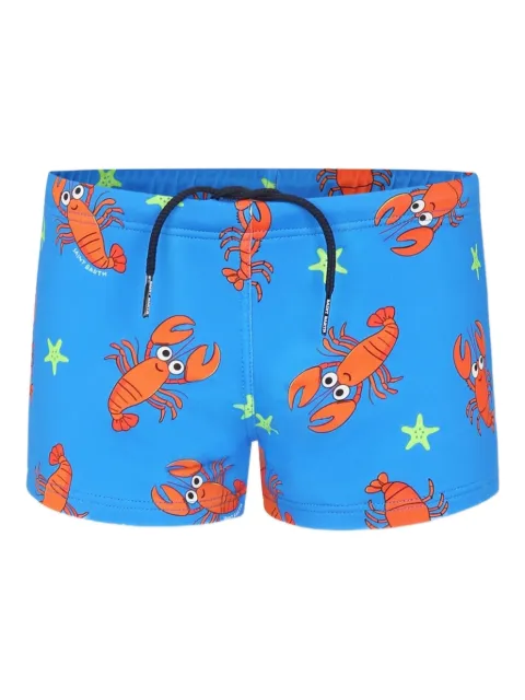MC2 Saint Barth Kids shorts de playa con cangrejos estampados