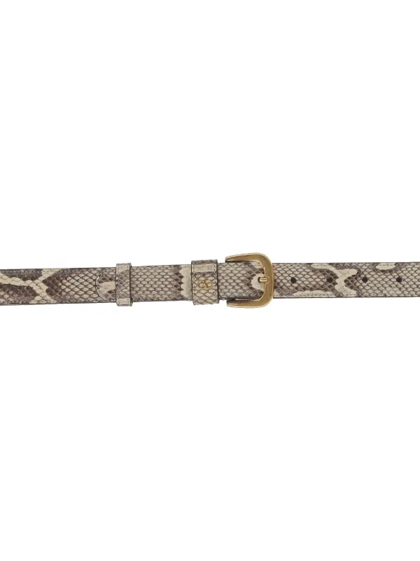 Valentino Garavani snake-effect Belt | Neutrals | FARFETCH display picture 1