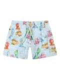 MC2 Saint Barth Kids graphic-print swim shorts - Blue