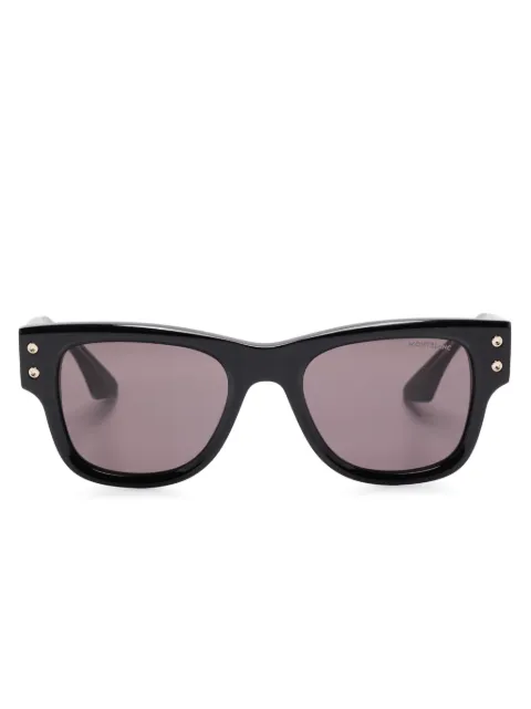 Montblanc lentes de sol con armazón rectangular
