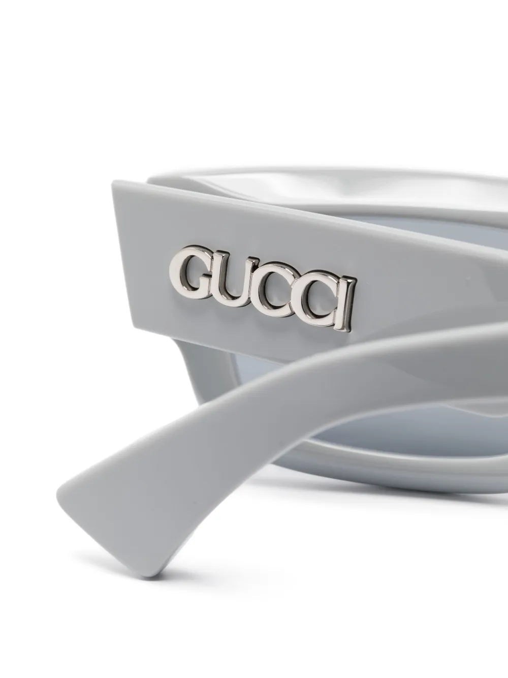 Gucci Eyewear Zonnebril met rechthoekig montuur Grijs