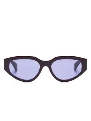 Gucci Eyewear キャットアイ サングラス | パープル | FARFETCH JP
